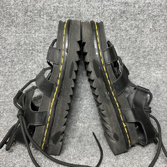 Dr. Martens Nartilla Sandals Womens Size 7 Black Platform Gladiator Lace Up - Picture 6 of 9